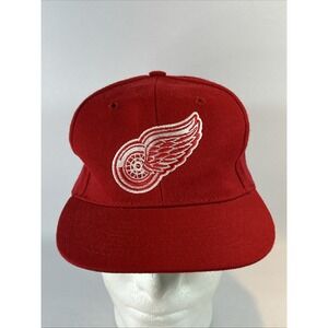 Vintage Detroit Red Wings American Needle Annco Hat Cap Snap Back NHL Logo Wool